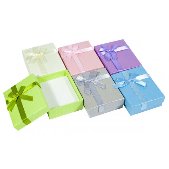 Подарункова коробка PM-79 ювелірна,7x9cm, 6 кольорів, 12шт/уп Різнокольоровий Unison (PM-79)