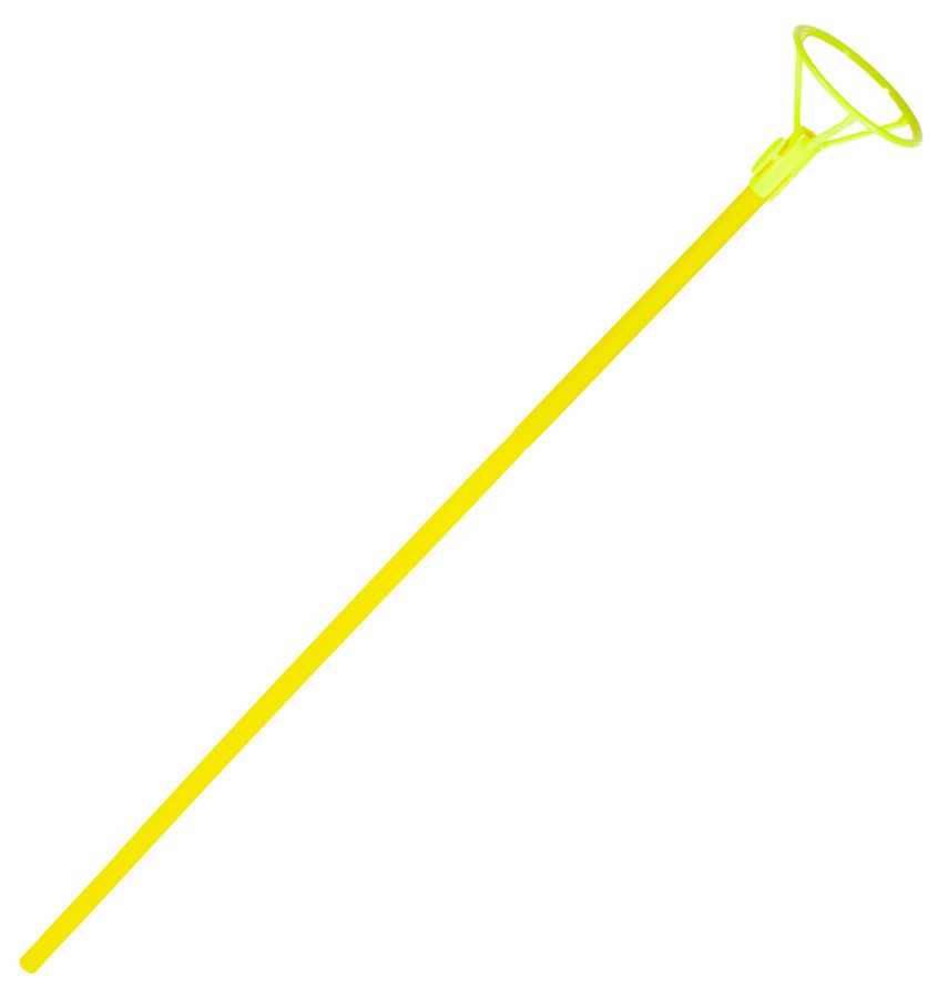 Палочка пластикова 50см з кріпленням для фольгованої кульки, 50шт/уп Жовтий Pelican (883206)