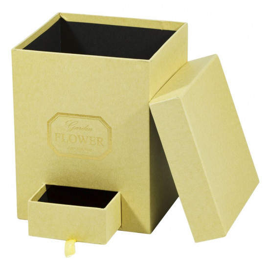 Коробка подарункова прямокутна 20 х 16см Бежевий Unison (009-6)