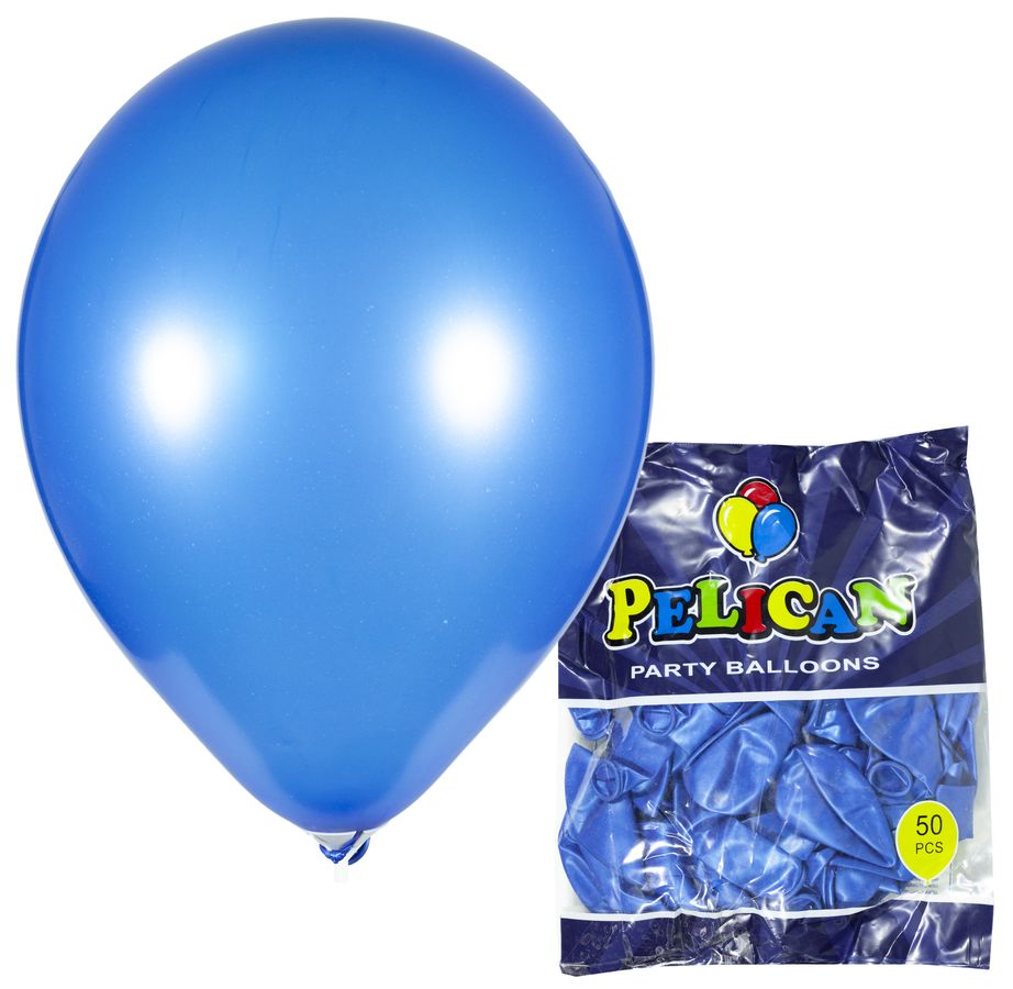 Кульки Pelican 10 '(26 см), перламутр синій, 50 шт / уп Синій Pelican (811707/1050-707)