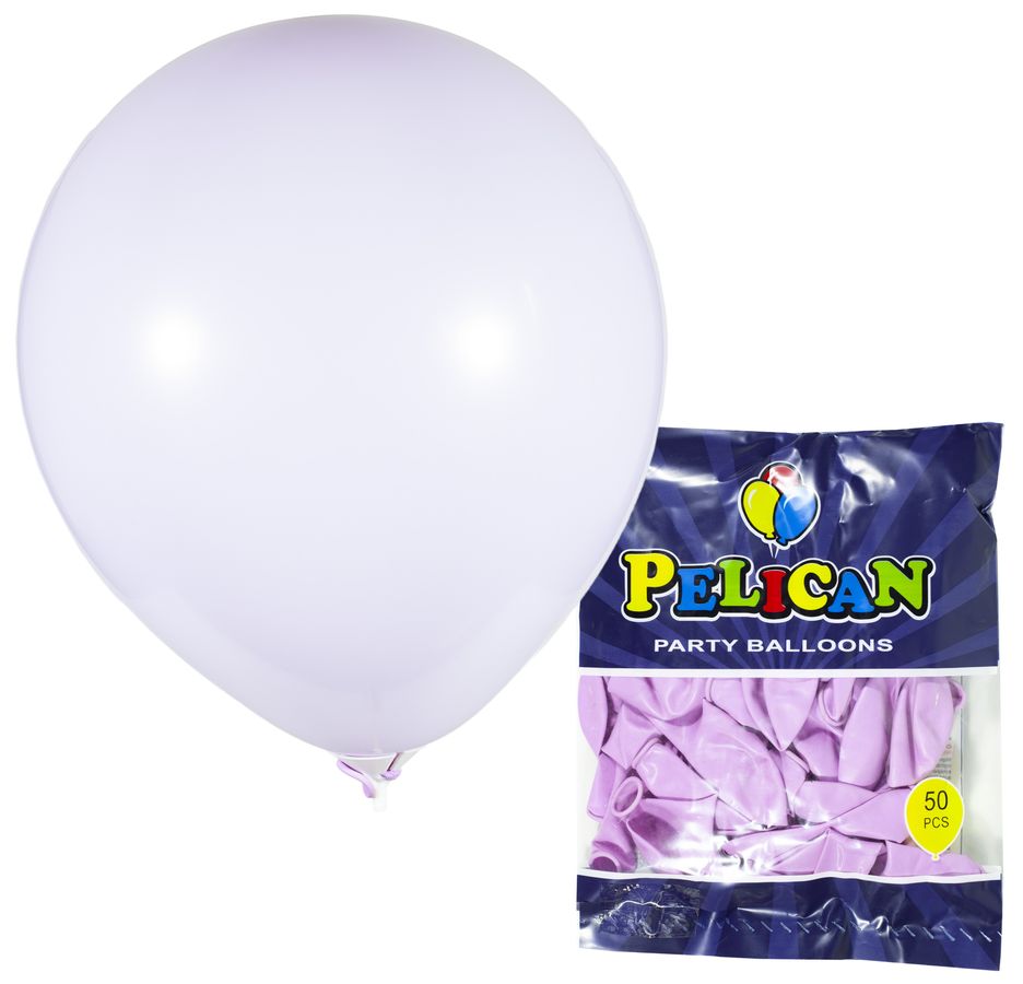 Кульки Pelican 10 '(26 см), макарун фіолетовий світлий, 50 шт / уп Фіолетовий Pelican (811934/1050-934)
