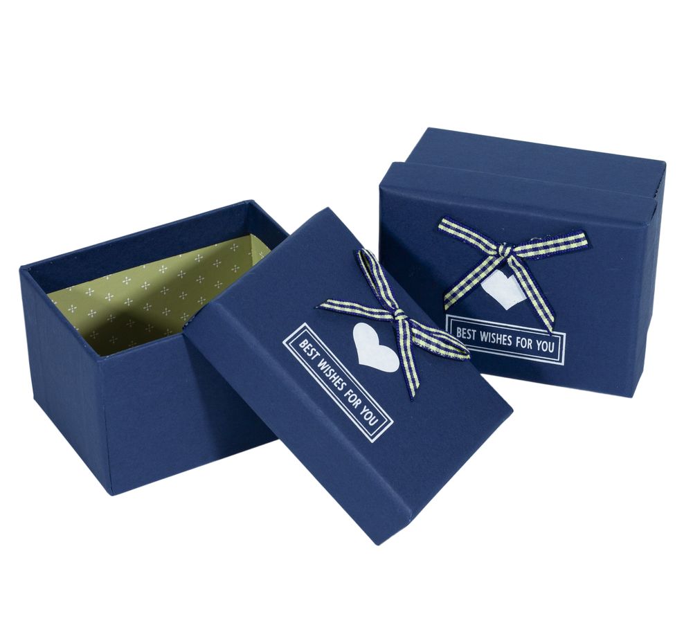 Коробка подарункова ювелірна 9,5 х 7 х 6см (6шт/уп) Синій Unison (D46-25)