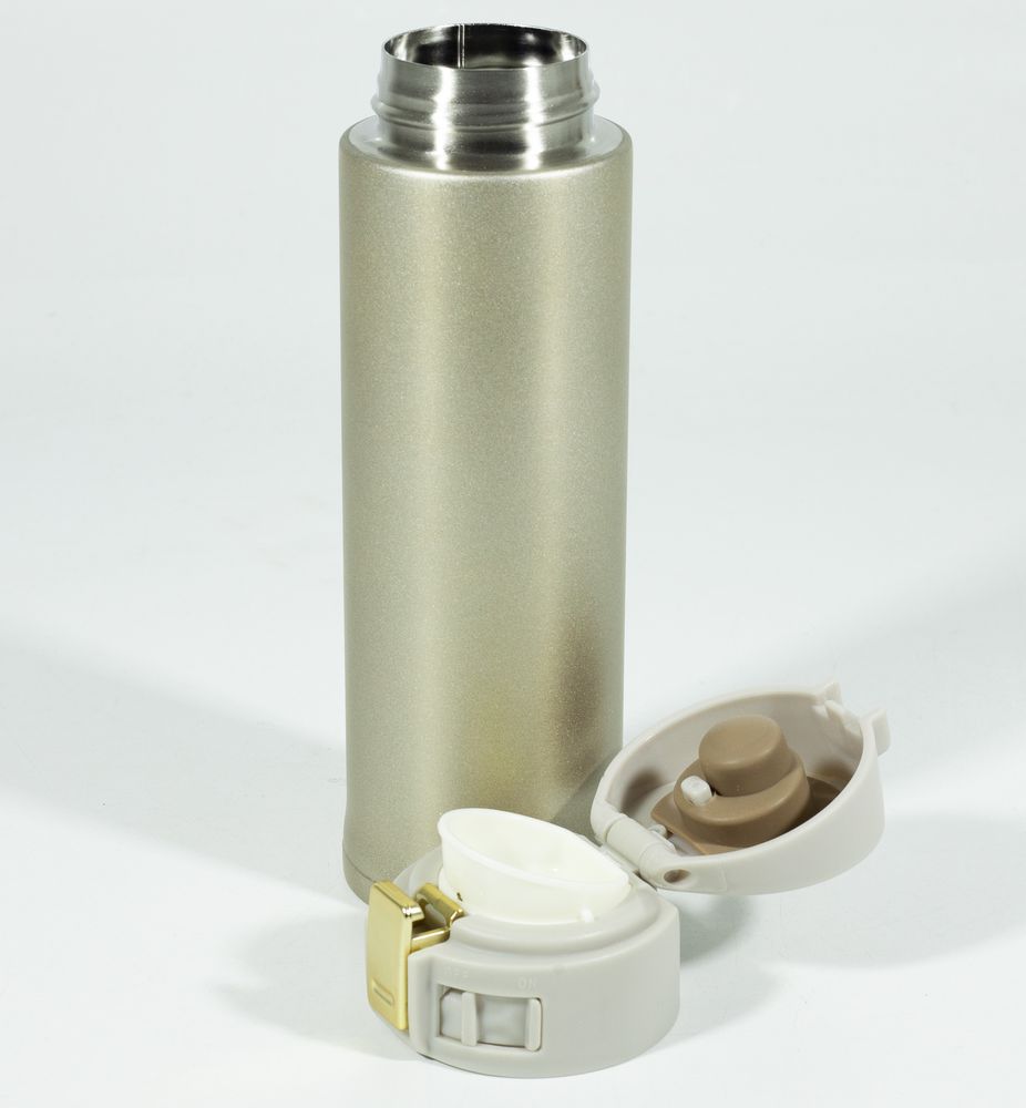 Пляшка-термос для води "Перламутр" 500мл, що не прозора, 3 кольори (0139-500)