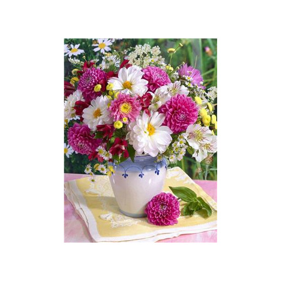 Картина за номерами "Квіти в вазі" 40 * 50см, крас.-акрил, кисть-3шт. (RA3572)