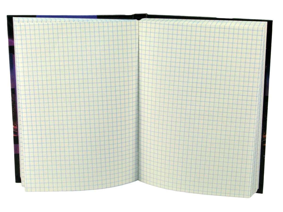 Блокнот амбарна книга А5, клітинка, тверда ламінована обкладинка,   160 аркушів - 14,5х20см. Unison (ЗО-А5/160)