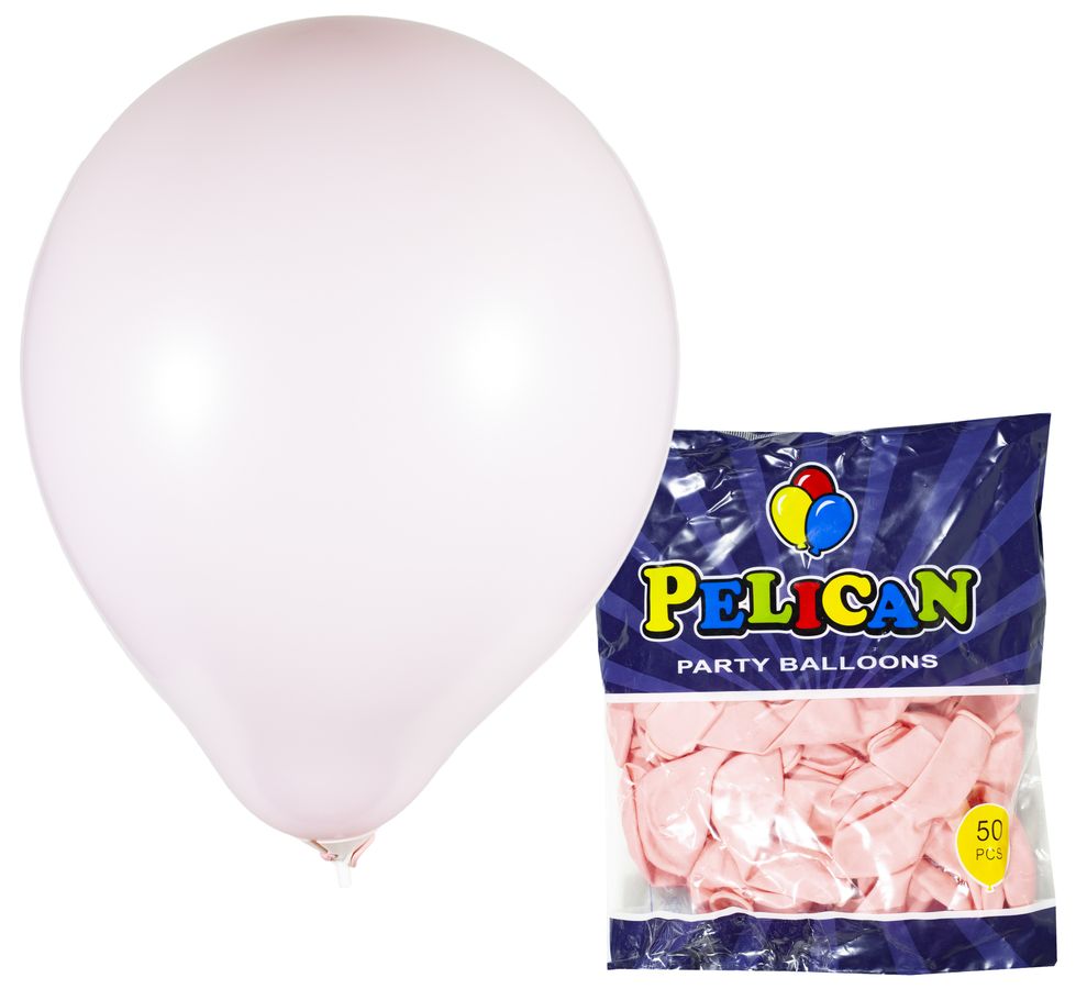 Кульки Pelican 10' (26 см), пастель рожевий ніжний, 50шт/уп Рожевий Pelican (811839/1050-839)