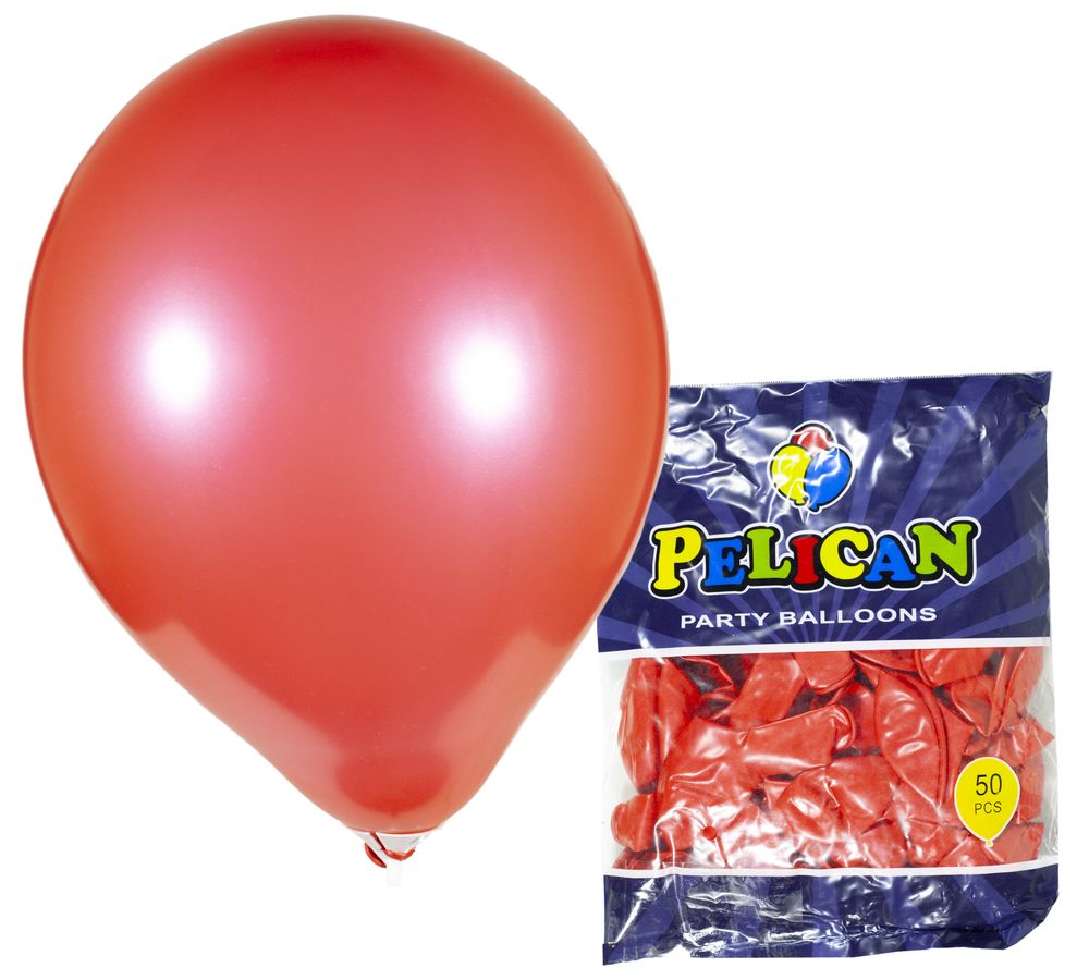 Кульки Pelican 10 '(26 см), перламутр червоний-2, 50шт / уп Червоний Pelican (811731/1050-731)