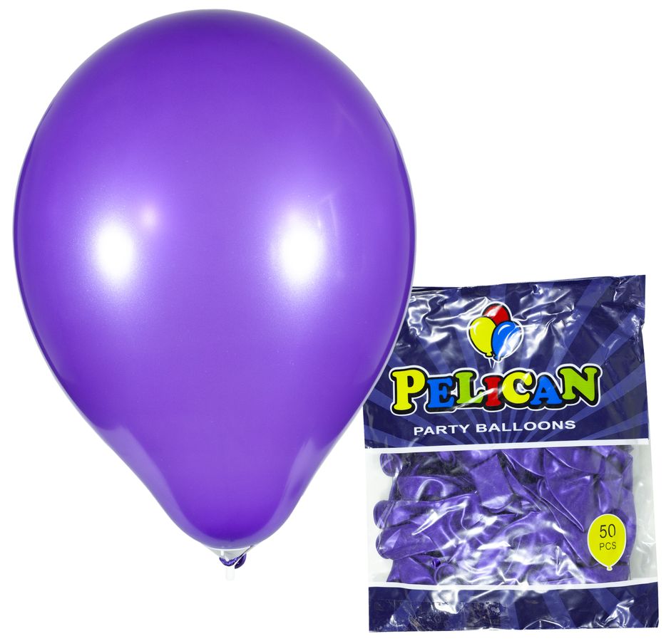 Кульки Pelican 10 '(26 см), перламутр синій темний, 50 шт / уп Фіолетовий Pelican (811751/1050-751)