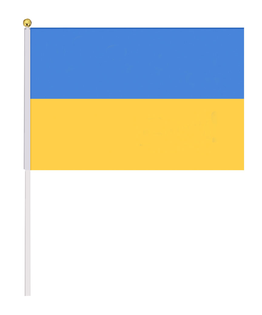 Прапор зі штоком поліестер 30 х 45см Жовто-блакитний Unison (780055)