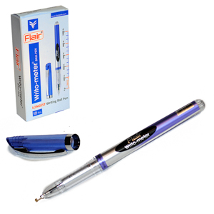 Ручка 743 Flair Writometer pen new 10km  кулькова, синя Flair (743 синяя)